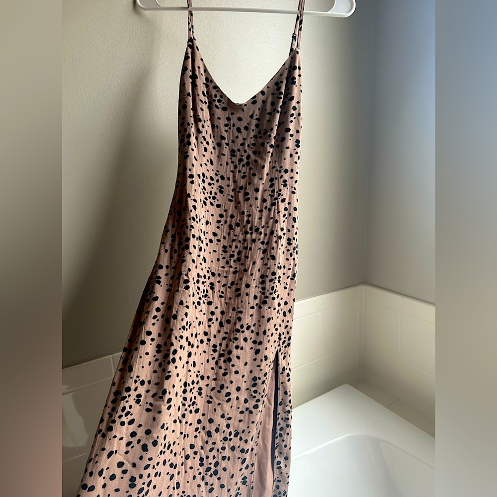 Express Maxi Printed Dress with Slip